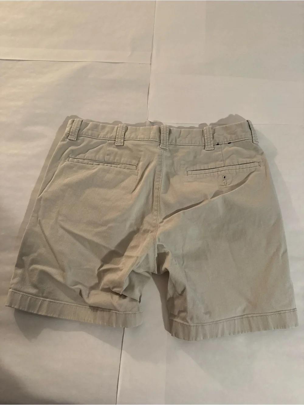 J. Crew Men's Khaki Flat-Front Cotton Shorts